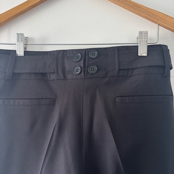 NWOT Reiss Women’s Black High Waist Wide Leg Pleated Lined Wool Trousers Size 4 - Picture 8 of 9